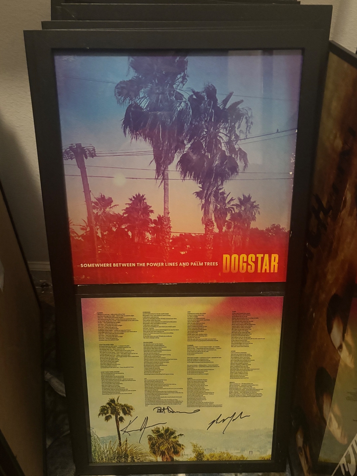 Dogstar signed vinyl record