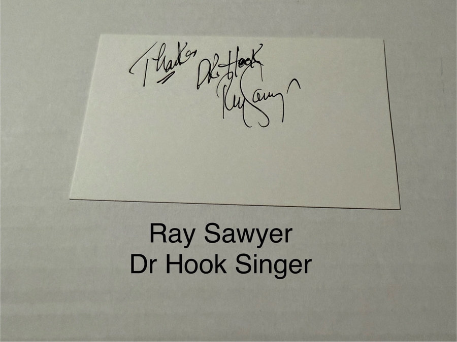 Ray Sawyer signed signed card