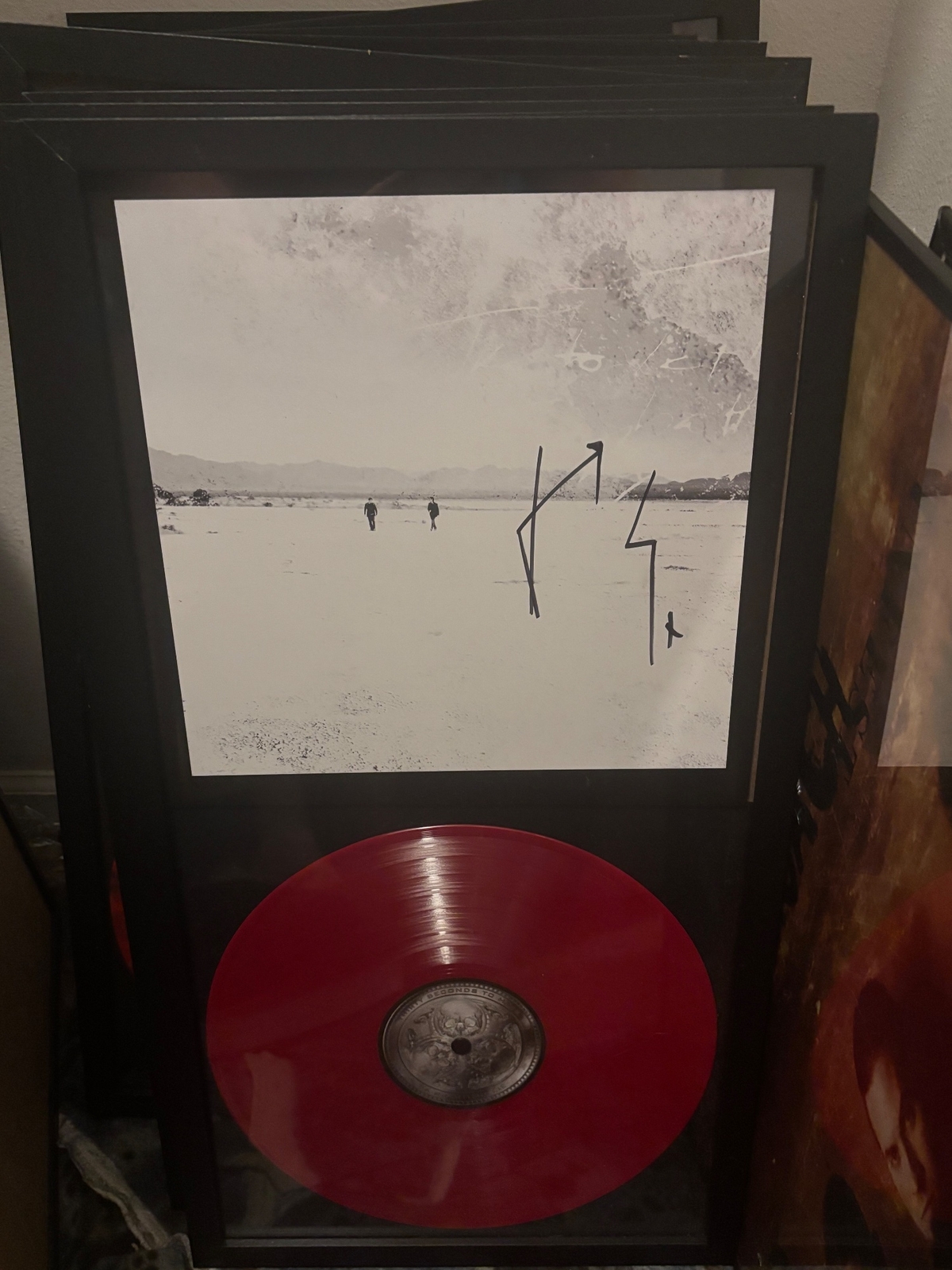 30 seconds to mars signed art card