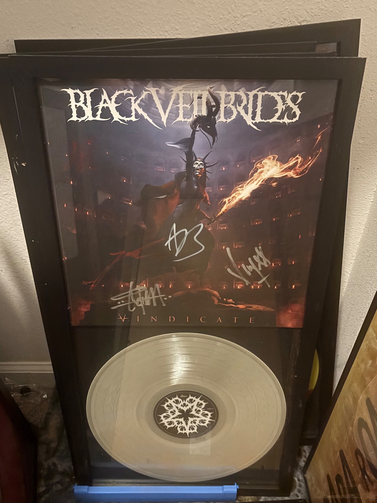 Black Veil Brides signed art card