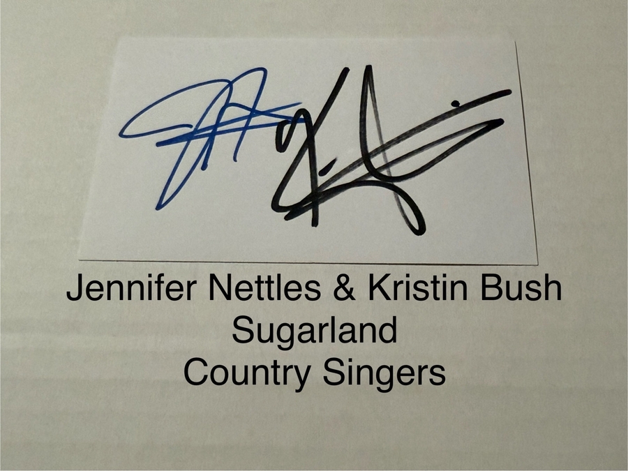 Jennifer Nttles signed signed card