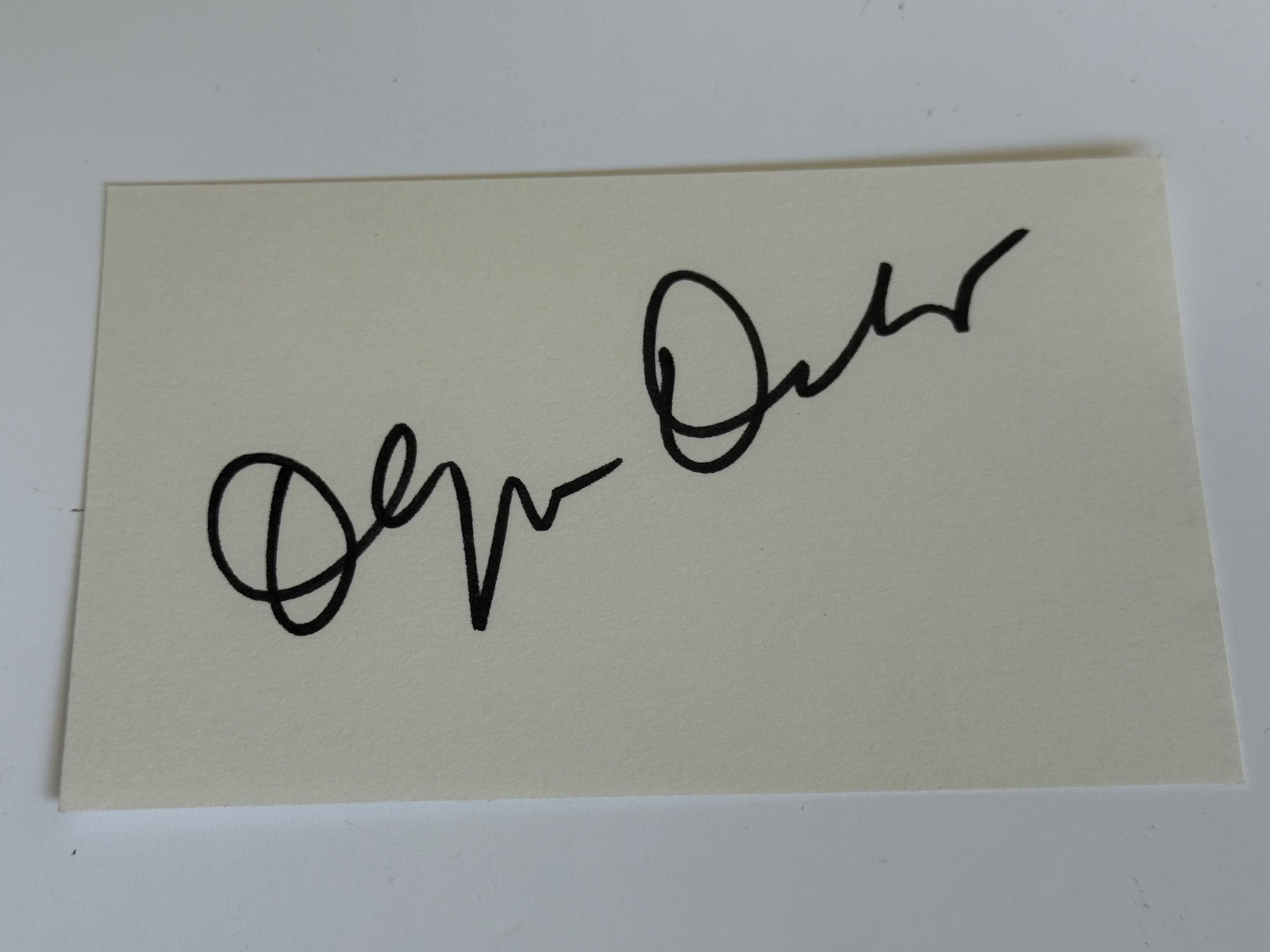 Olympia Dukakis signed card