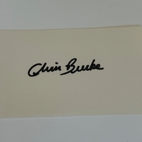 Chris Burke signed card