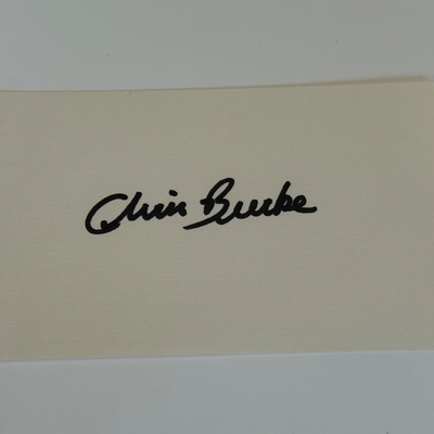 Chris Burke signed card