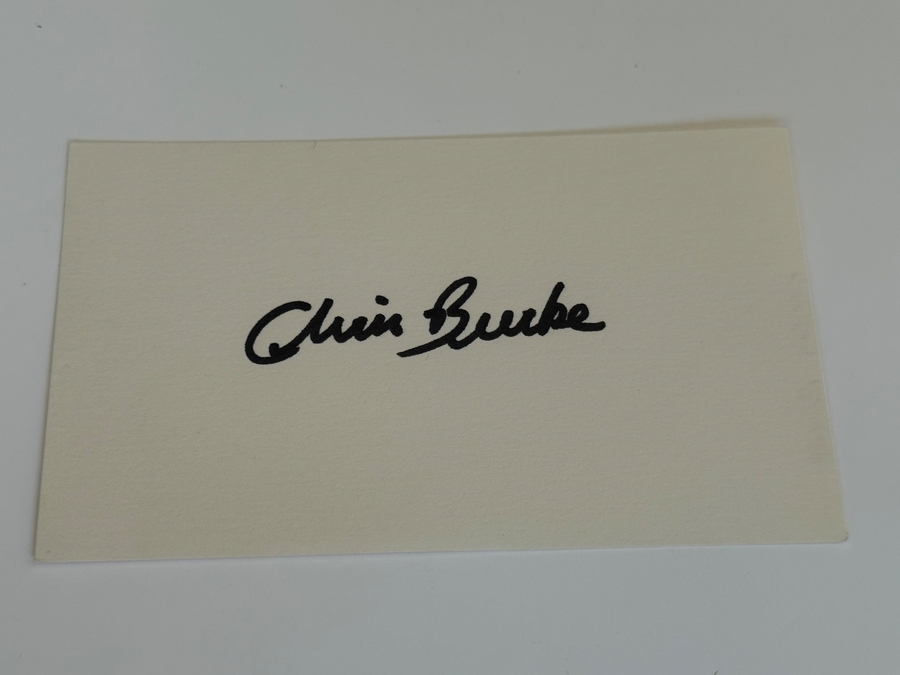 Chris Burke signed card