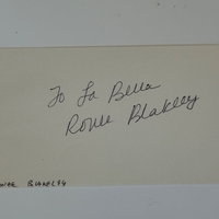 Ronee Blakey signed card