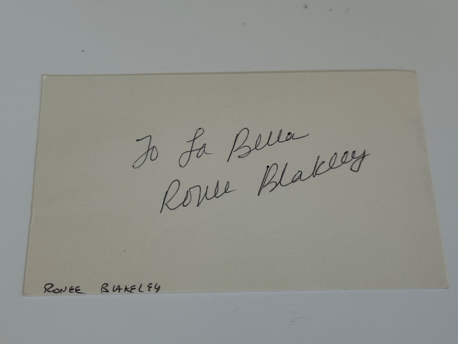 Ronee Blakey signed card