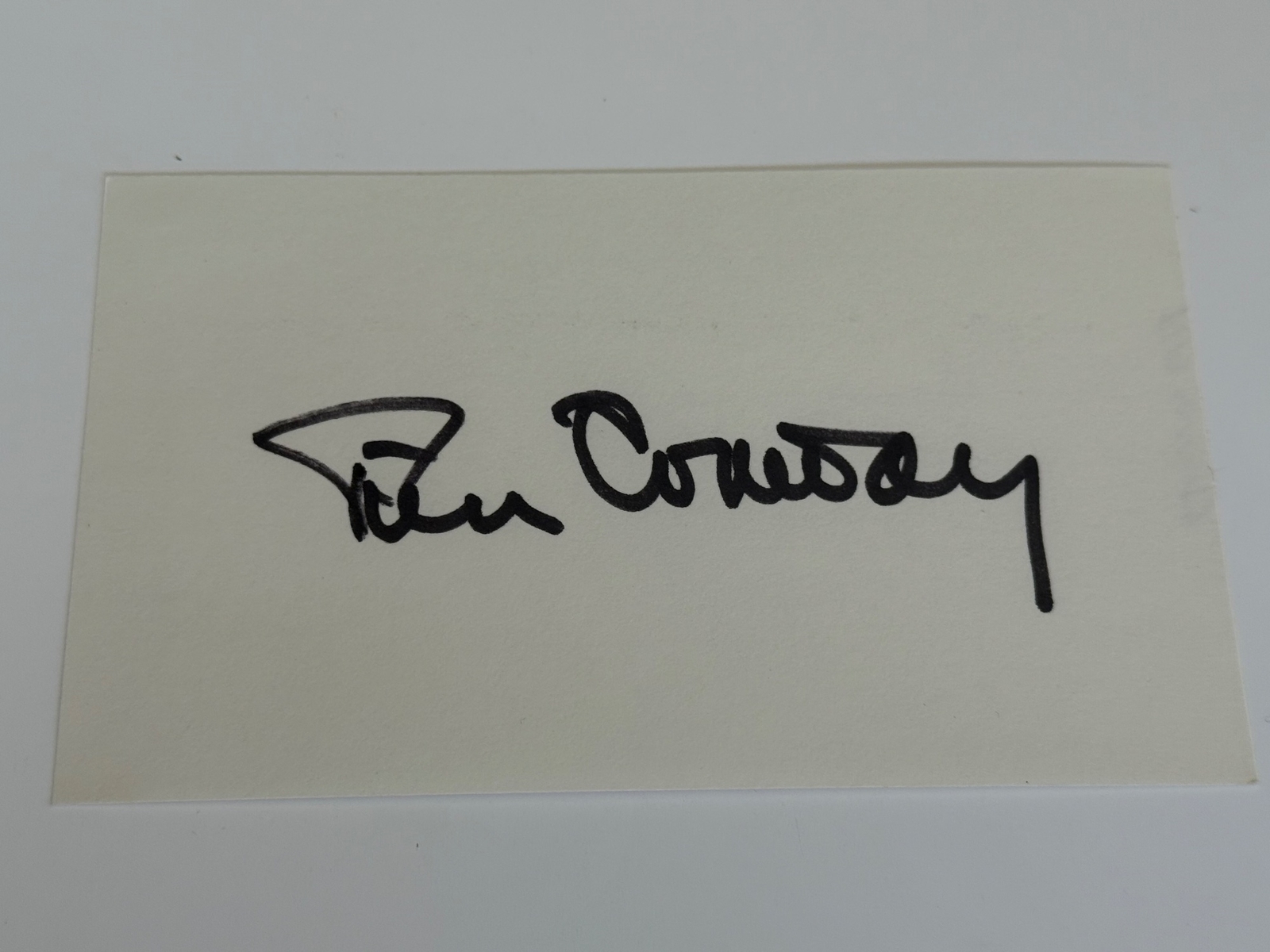 Tim Conway signed card