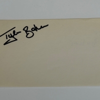 Tyler Baker signed card