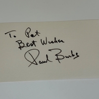 Paul Burke signed card