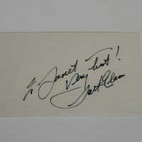 Jack Elam signed card