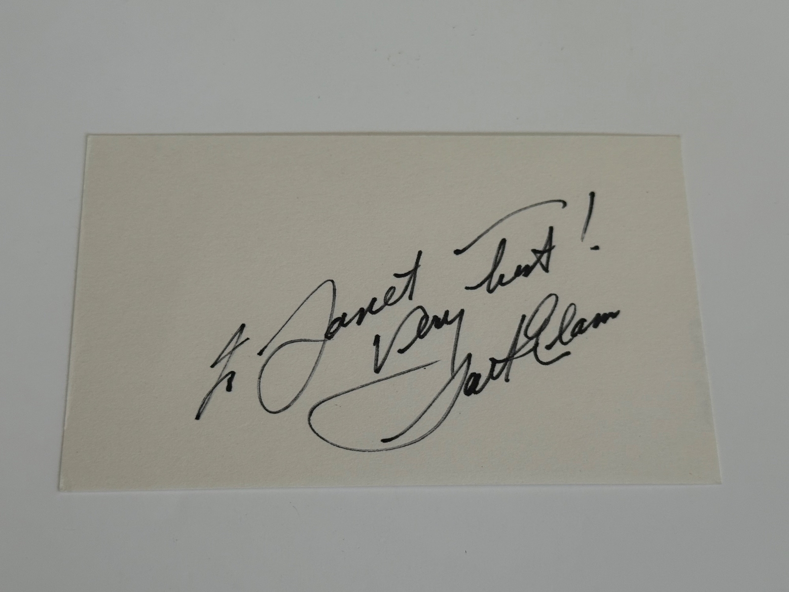 Jack Elam signed card