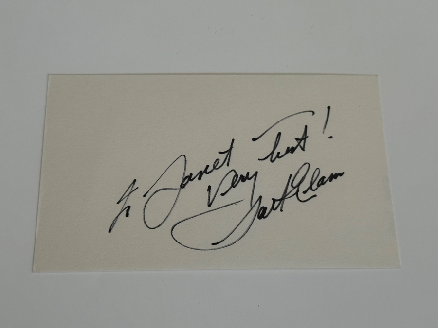 Jack Elam signed card