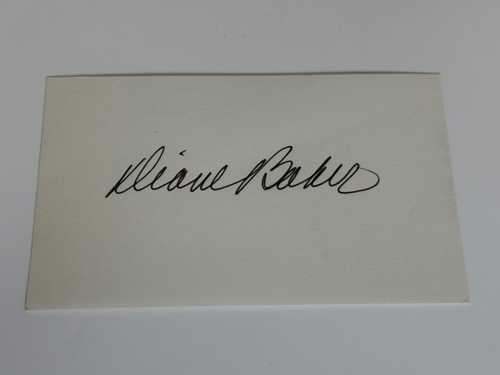 Diane Baker signed card