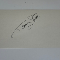 Tommy Roe signed card