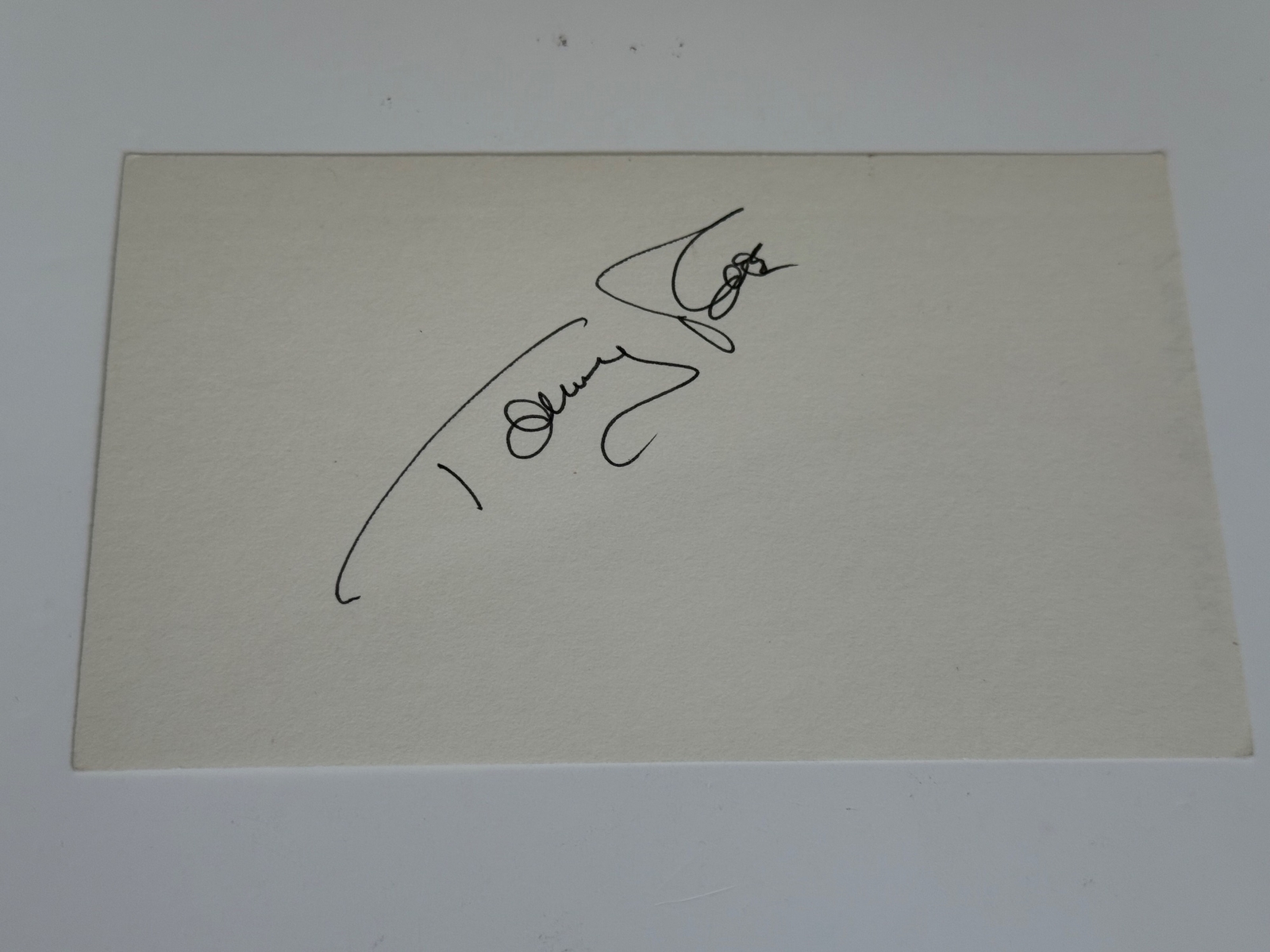 Tommy Roe signed card