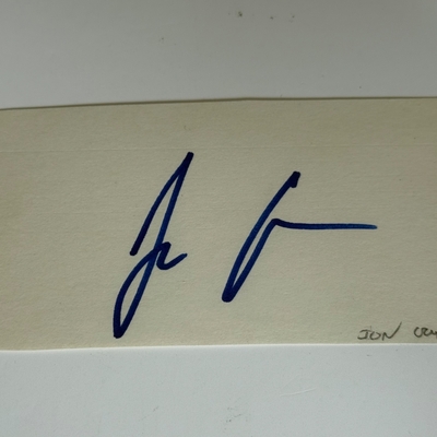 Jon Cryer signed card