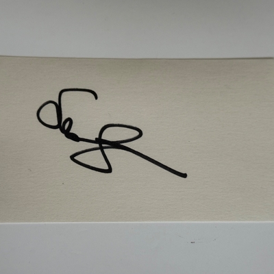 Susan Sarandon signed card