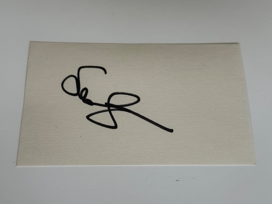 Susan Sarandon signed card