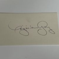 Virginia Grey signed card