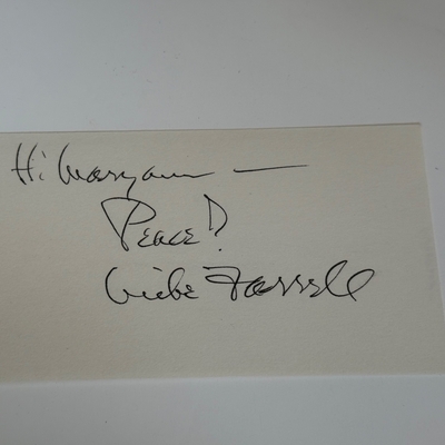 Mike Farrell signed card