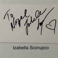 Isabella Scorupco signed signed card