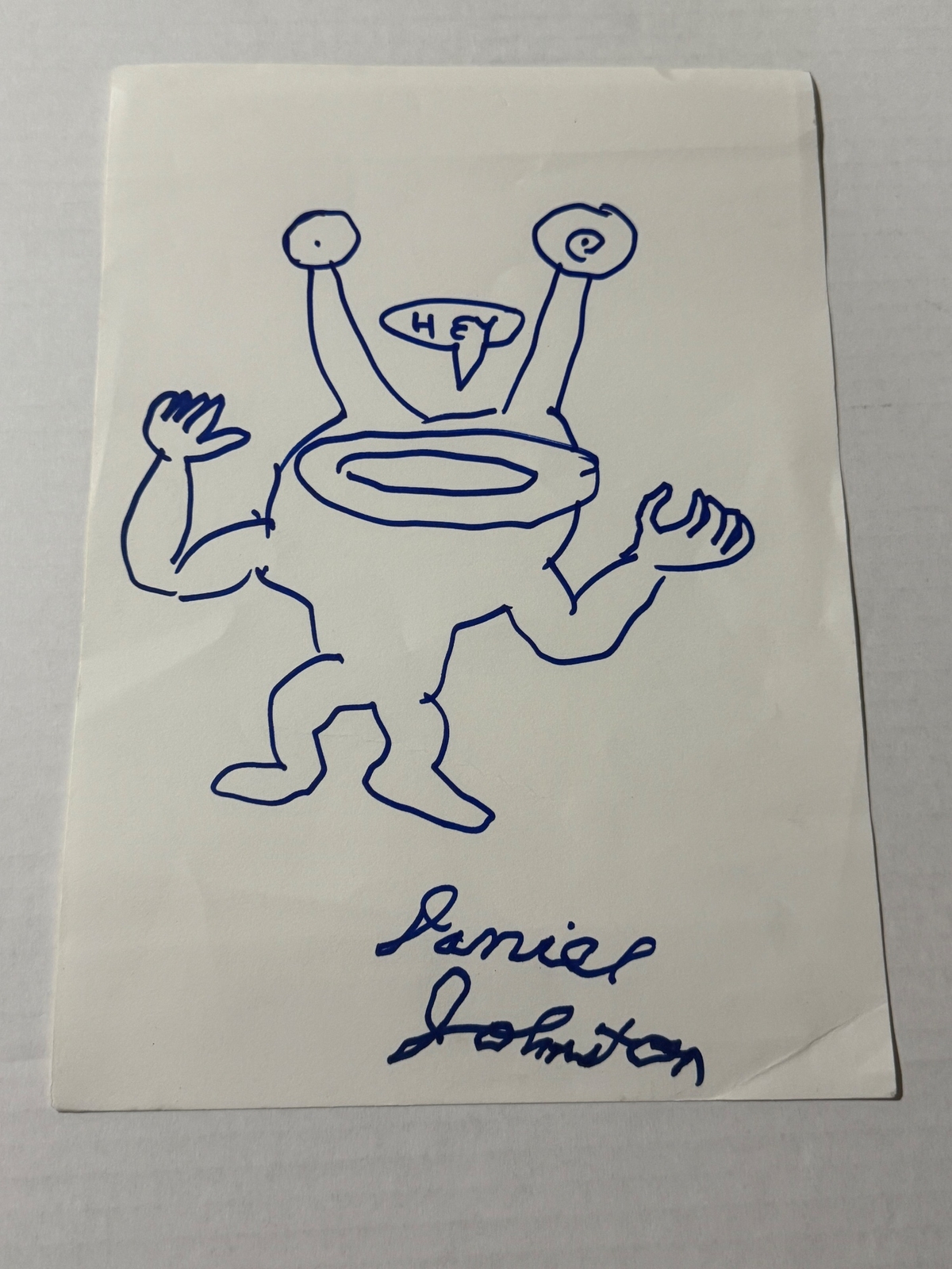 Daniel Johnston - Signed Picture. Nirvana connection