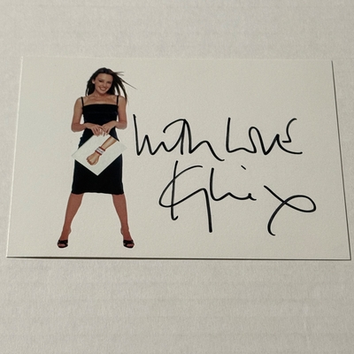 Kylie Minogue signed photograph