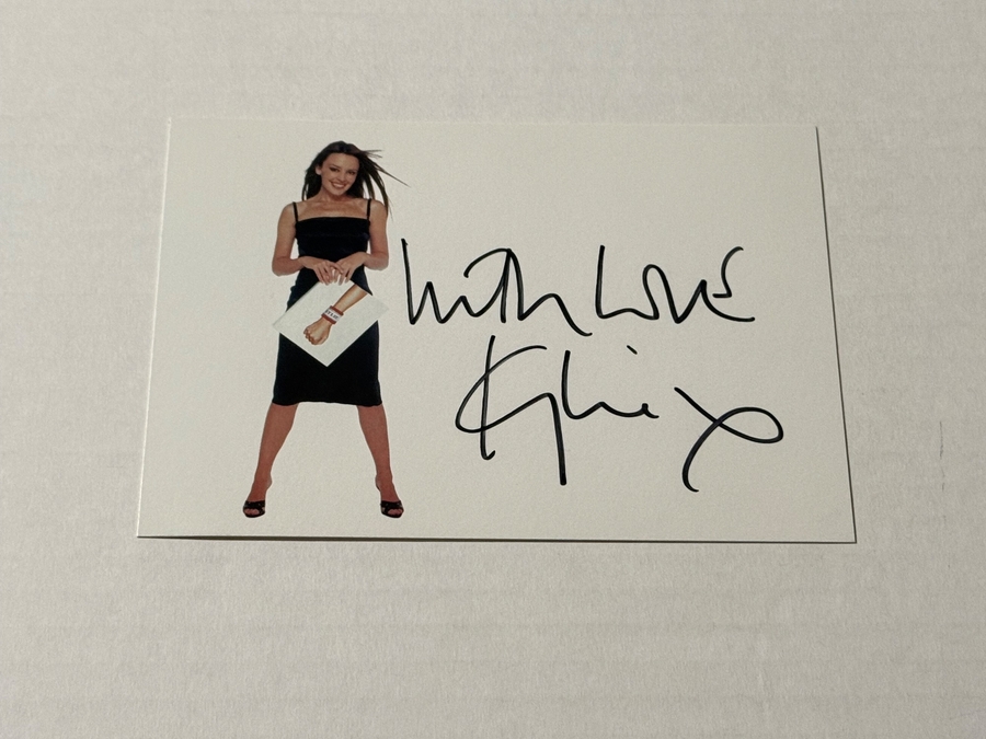 Kylie Minogue signed photograph