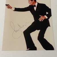 Roger Moore signed photograph
