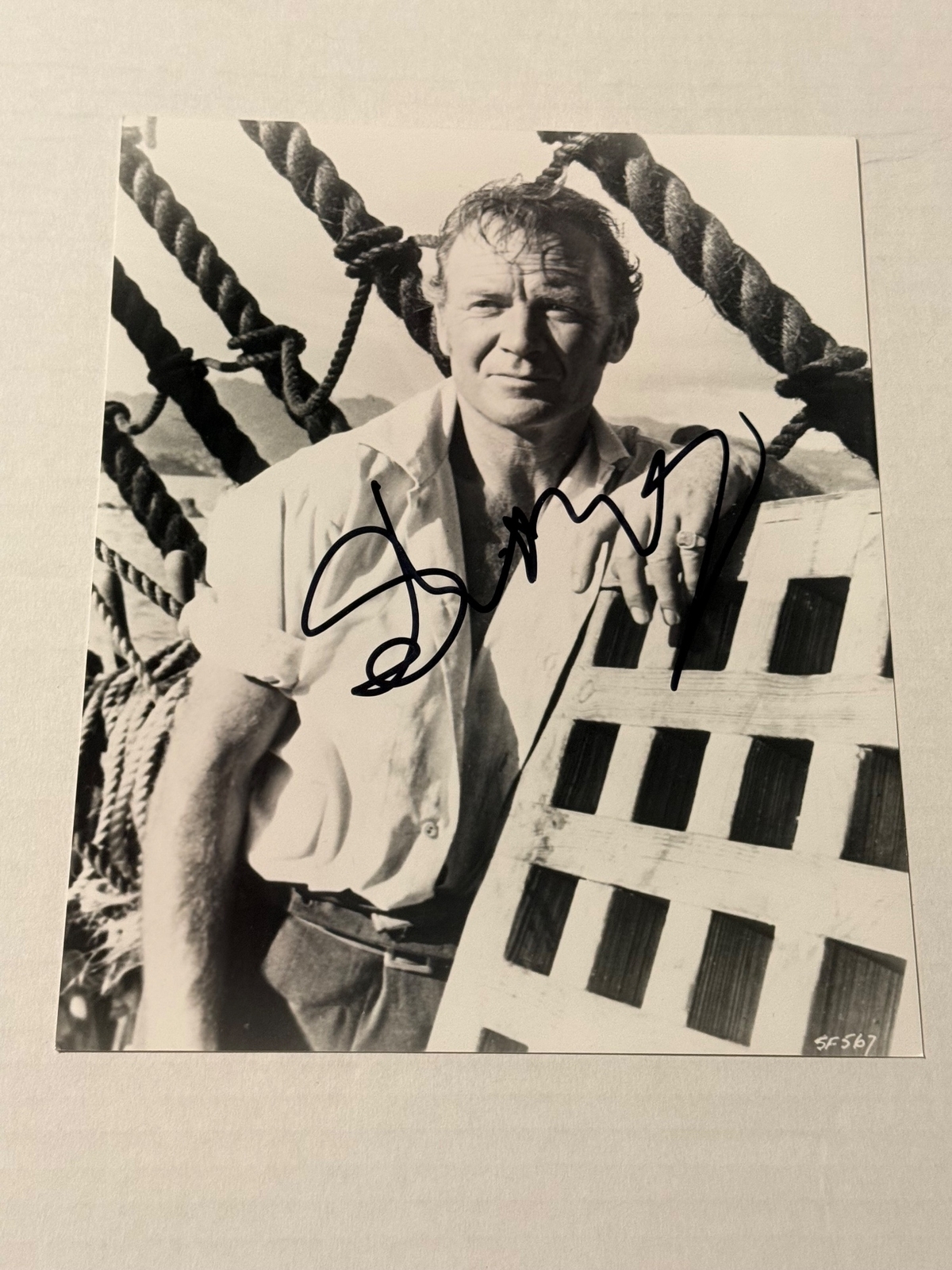 John Mills signed photograph