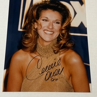 Celine Dion signed photograph