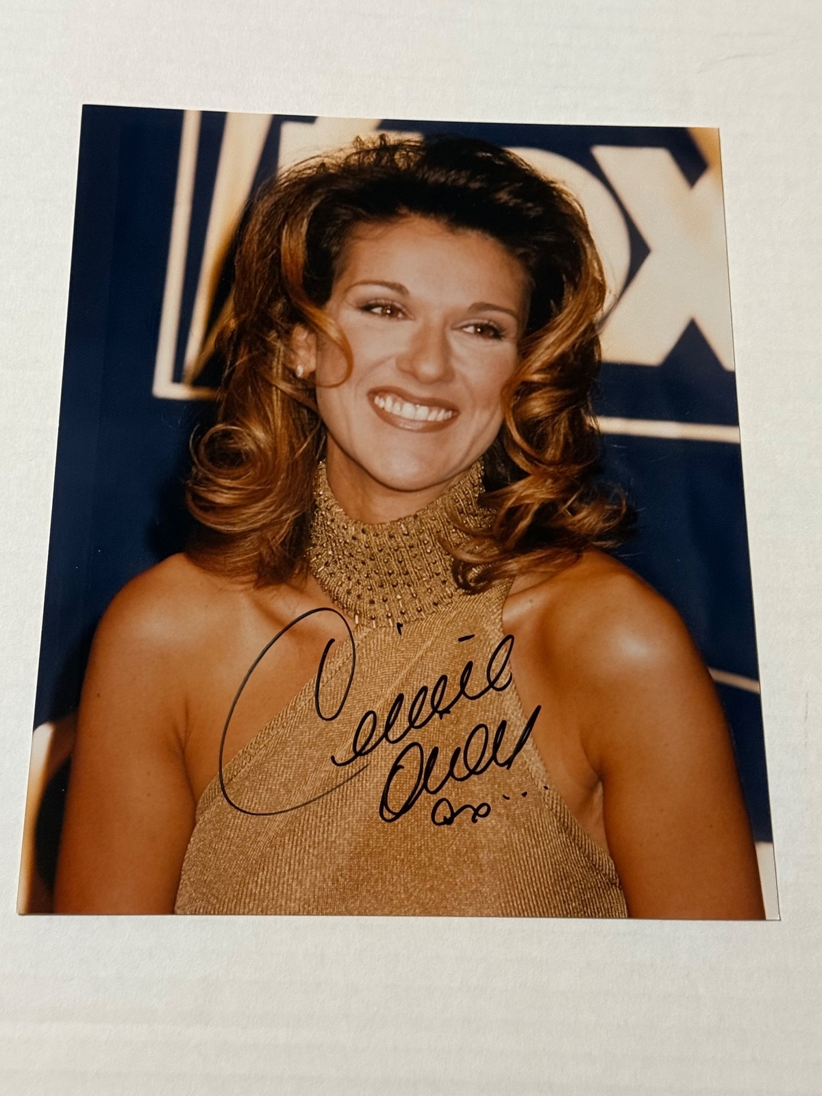 Celine Dion signed photograph