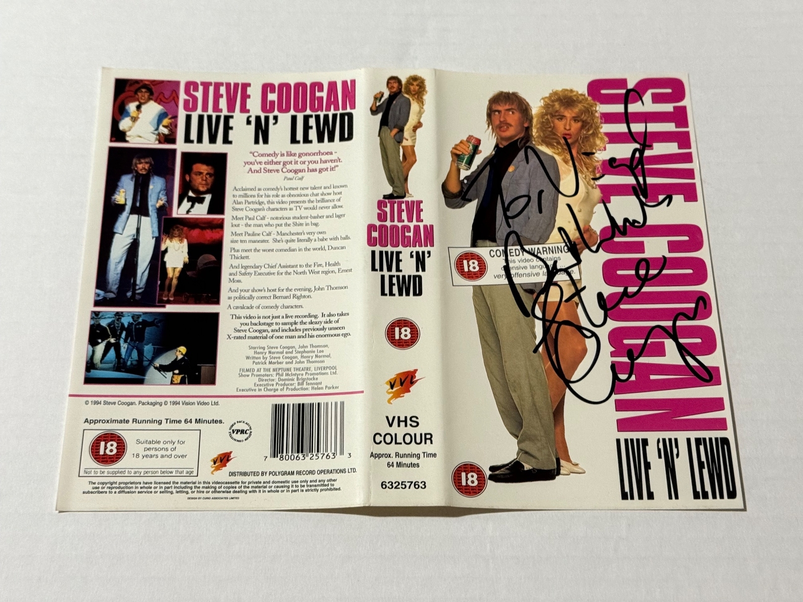 Steve Coogan DVD cover - Signed by Steve Coogan