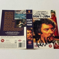 Don’t look now signed DVD cover by Nicholas Roeg and Julie Christie