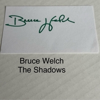 Bruce Welch signed signed card