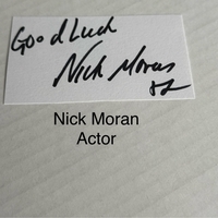 Nick Moran signed card