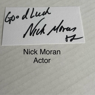 Nick Moran signed card