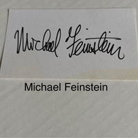 Michael Feinstein signed card