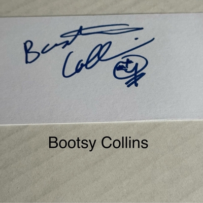 Bootsy Collins signed card
