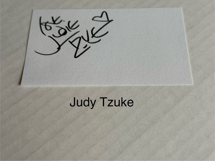 Just Tzuke signed card