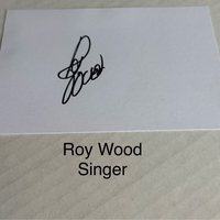 Roy Wood signed card
