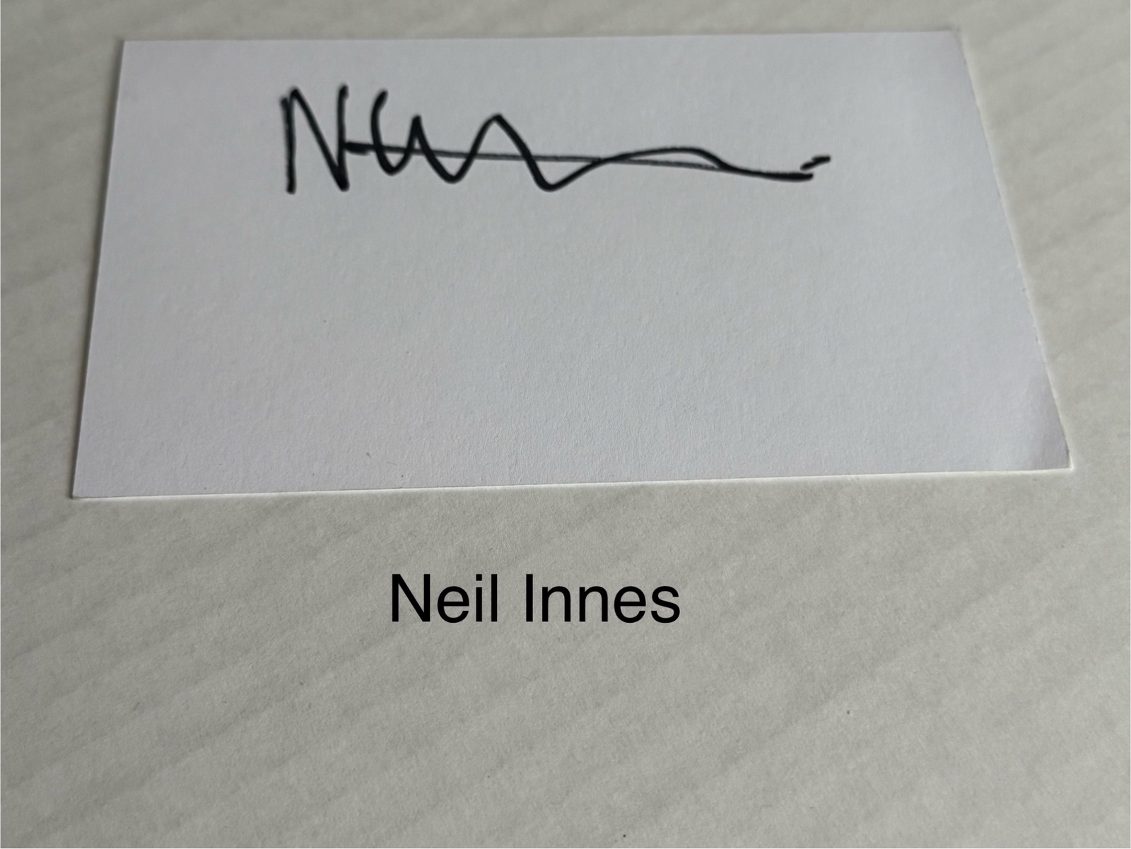 Neil Innes signed card