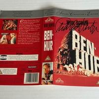 Ben Hur VHS Cover signed by Charlton Heston
