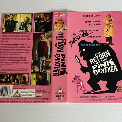 The Return Of The Pink Panther cover signed by Burt Kwouk