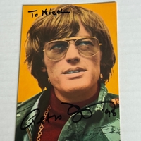 Signed photo of Peter Fonda. Dedicated to Nigel