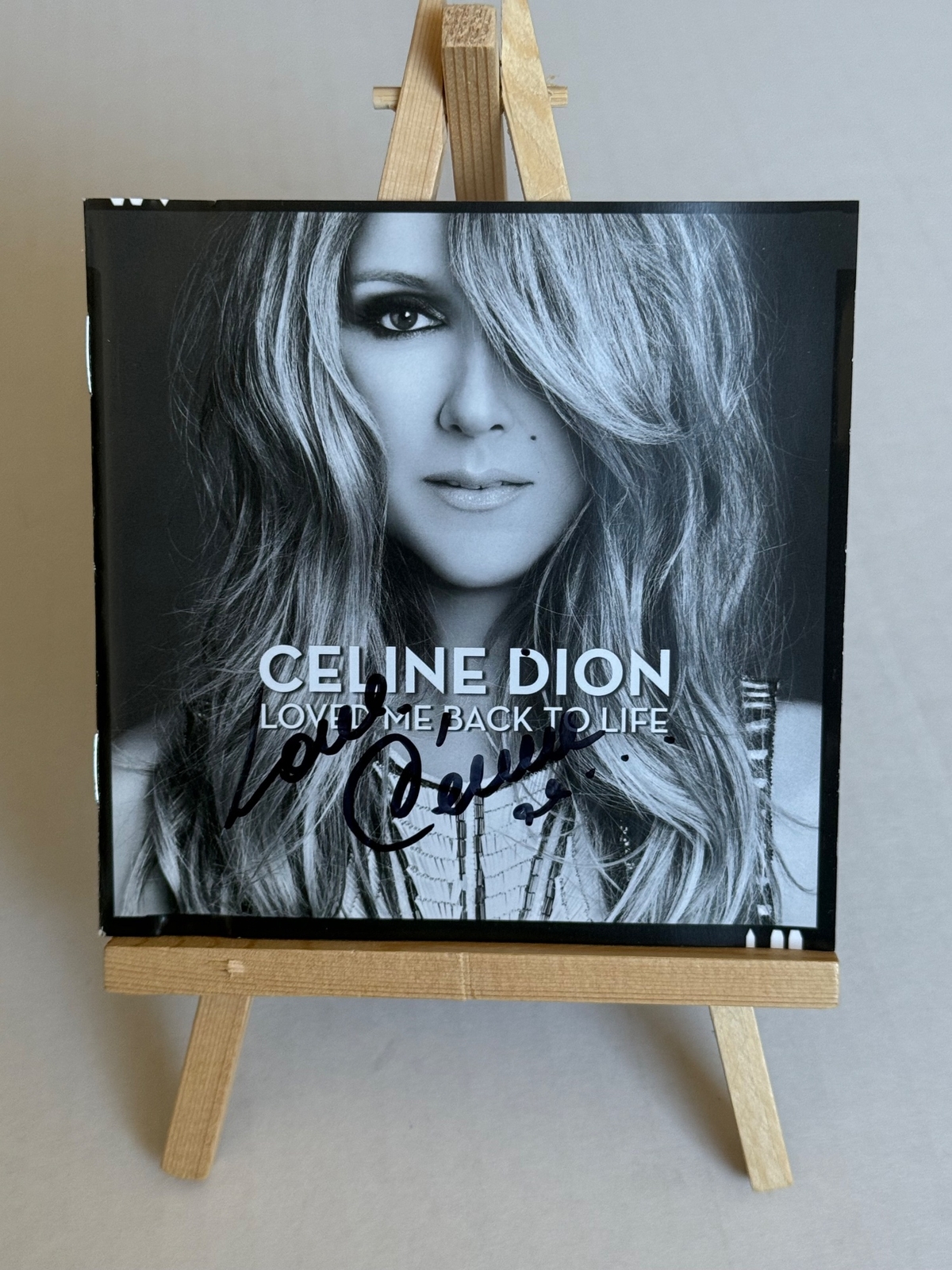 Celine Dion- Loved Me Back To Life CD. Signed by Celine Dion.