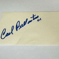 Carl Ballantine signed card