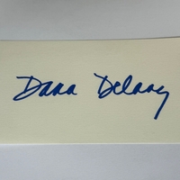 Dana Delany signed card