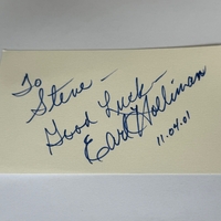 Earl Holliman signed card